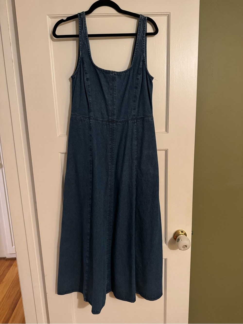 GAP Denim A-Line Midi Denim Dress Size Medium
